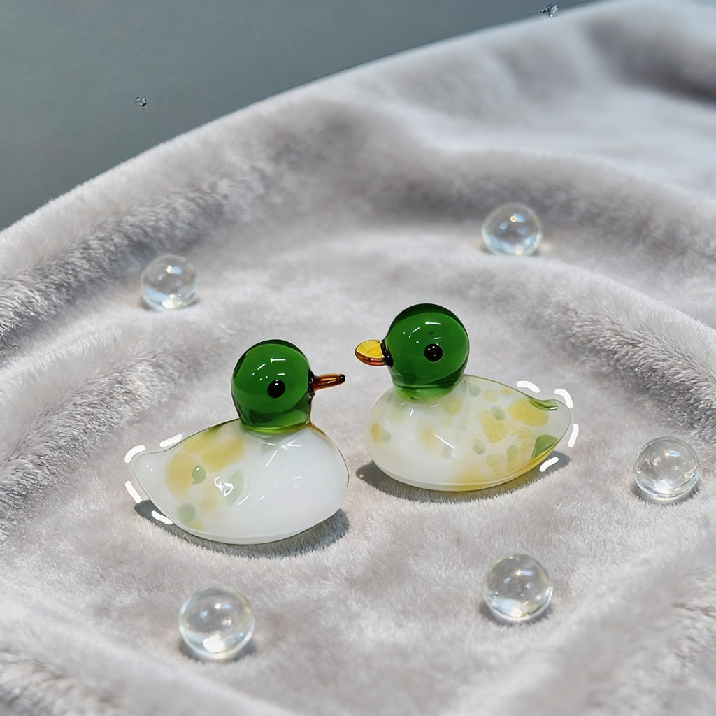Peaceful Glass Duck Figurine – Bringing Calm Energy and Joy to Your Space | Zen Ara Grove