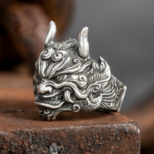 Legendary Oriental Guardian Ring – Strength and Fortune Charm | Zen Ara Grove