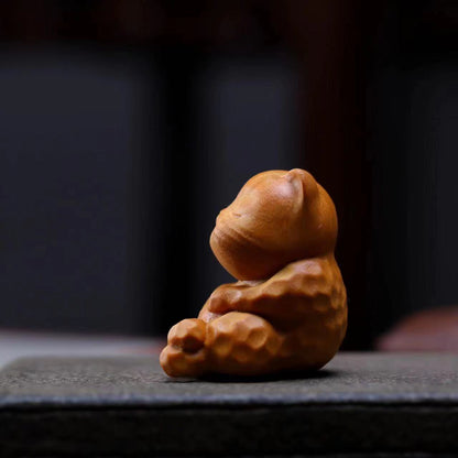 TODAY ONLY! Mini Cute Sitting Cat Sandalwood Protection Home Decoration  | Zen Ara Grove