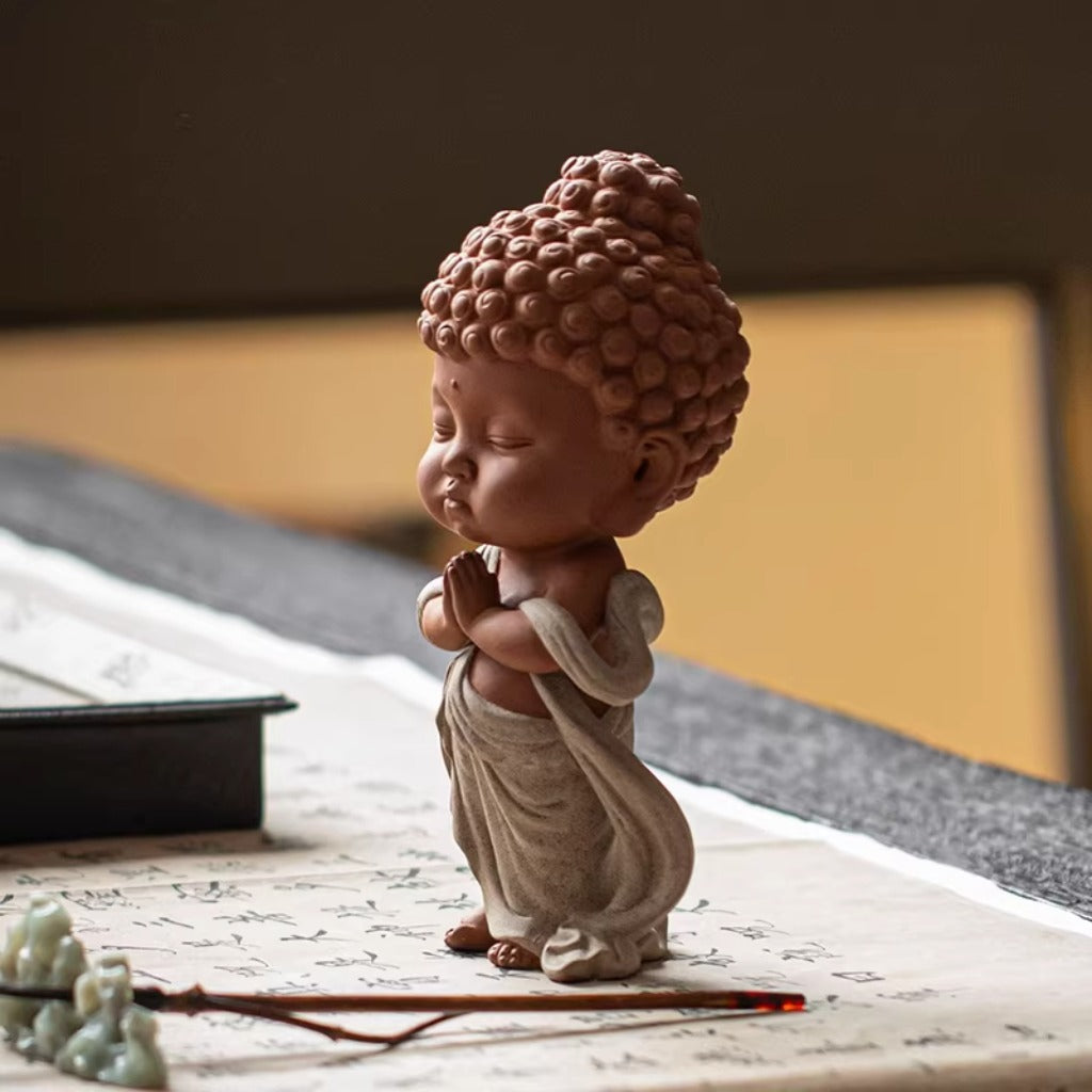 Handcrafted Porcelain Buddha Figurine – Serenity and Cultural Heritage | Zen Ara Grove