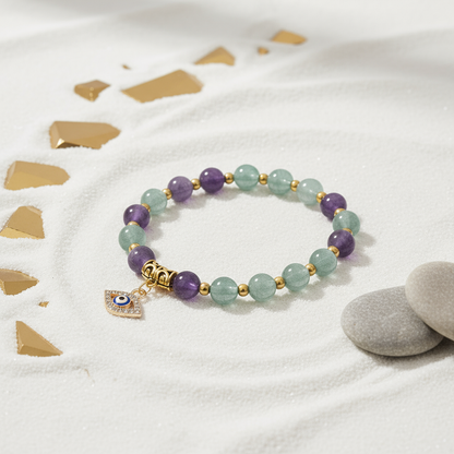 $9.99 LIMITED TIME OFFER Evil Eye Protection Crystal Bracelet | Zen Ara Grove