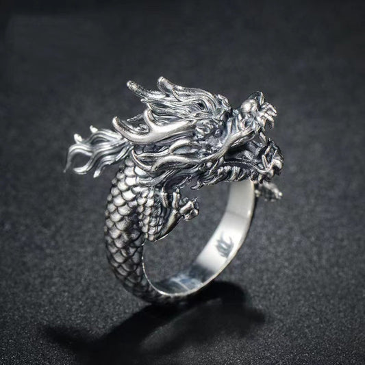 Majestic Chinese Dragon Ring  | Zen Ara Grove