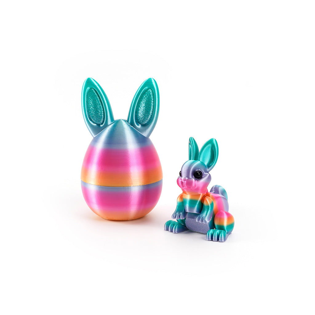 3D Printed Easter Bunny Egg Figurine – Symbol of Hope & Renewal | Zen Ara Grove