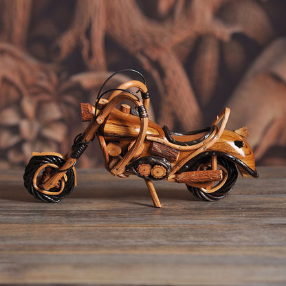 Rustic Rattan Motorcycle Décor – Soul of Freedom, Spirit of Craft | Zen Ara Grove