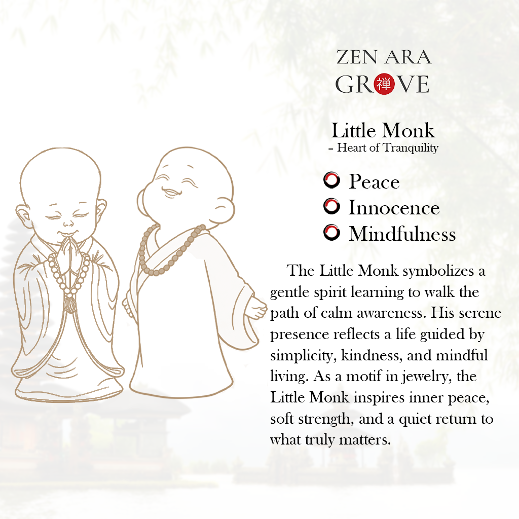 Cute Zen Monk Figurines| Zen Ara Grove