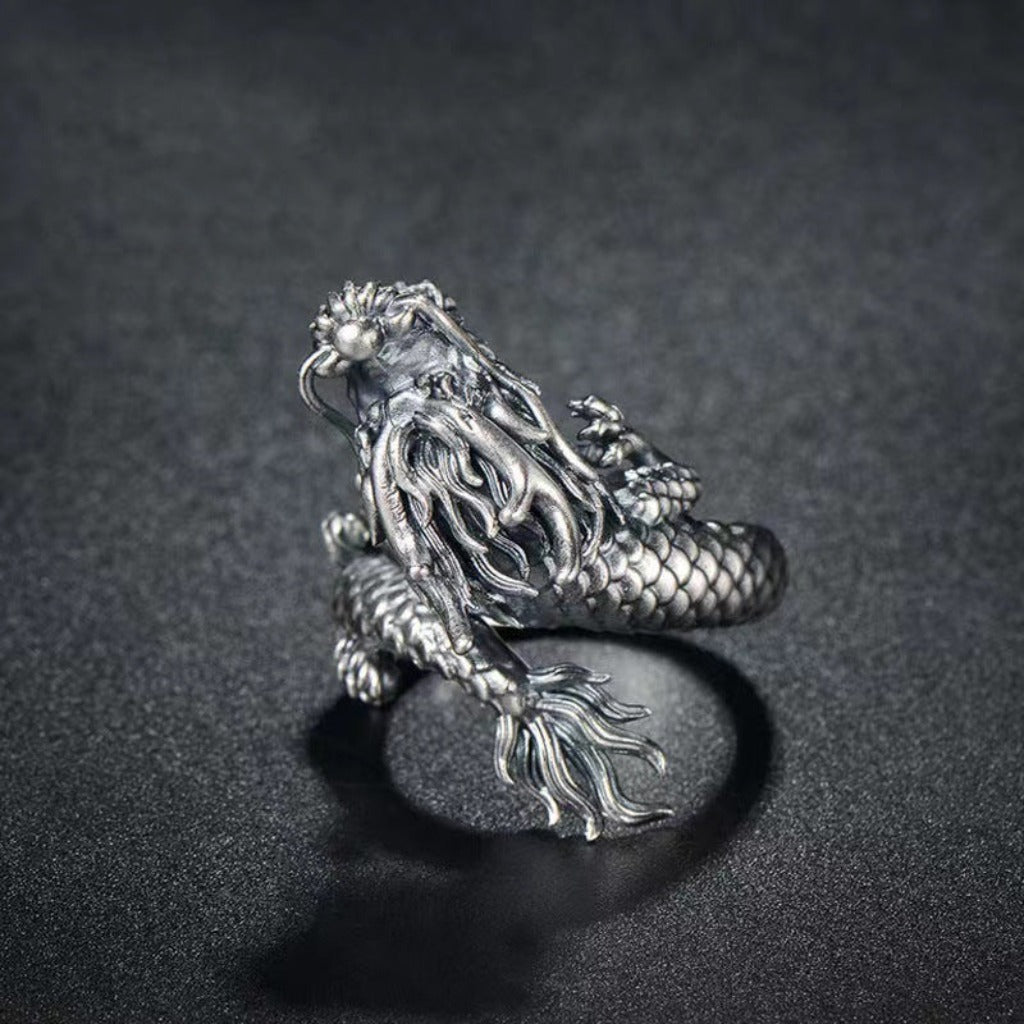 Majestic Chinese Dragon Ring  | Zen Ara Grove