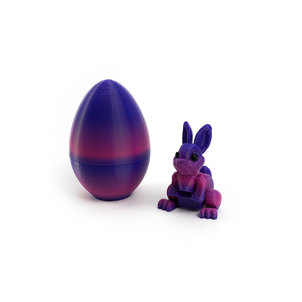 3D Printed Easter Bunny Egg Figurine – Symbol of Hope & Renewal | Zen Ara Grove