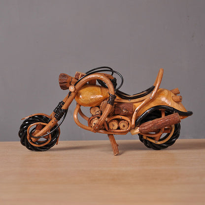 Rustic Rattan Motorcycle Décor – Soul of Freedom, Spirit of Craft | Zen Ara Grove
