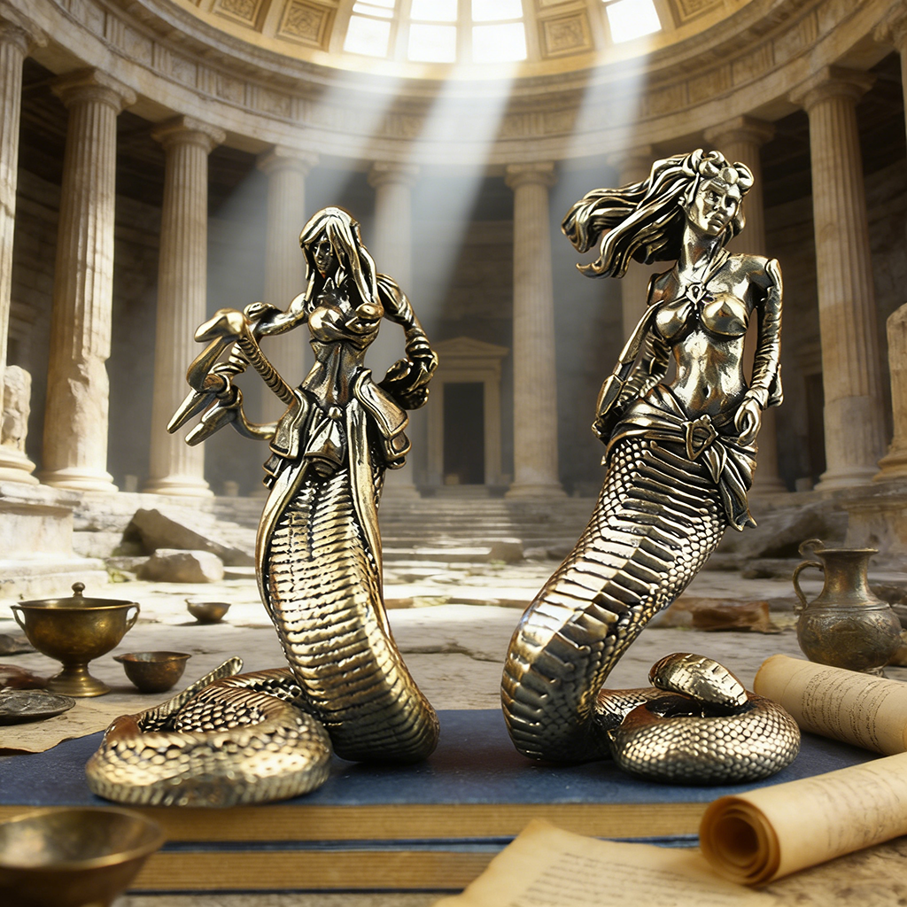 Brass Medusa Figurine – Mythical Guardian of Power and Mystery | Zen Ara Grove