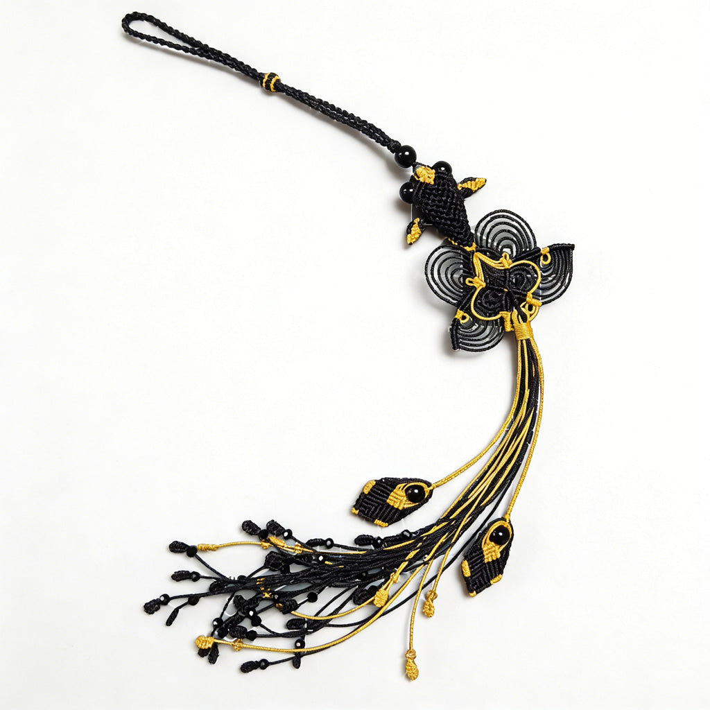 Handmade Chinese Knot Tassel – Koi Fish & Phoenix Tail Design to Sweep Away Worries | Zen Ara Grove