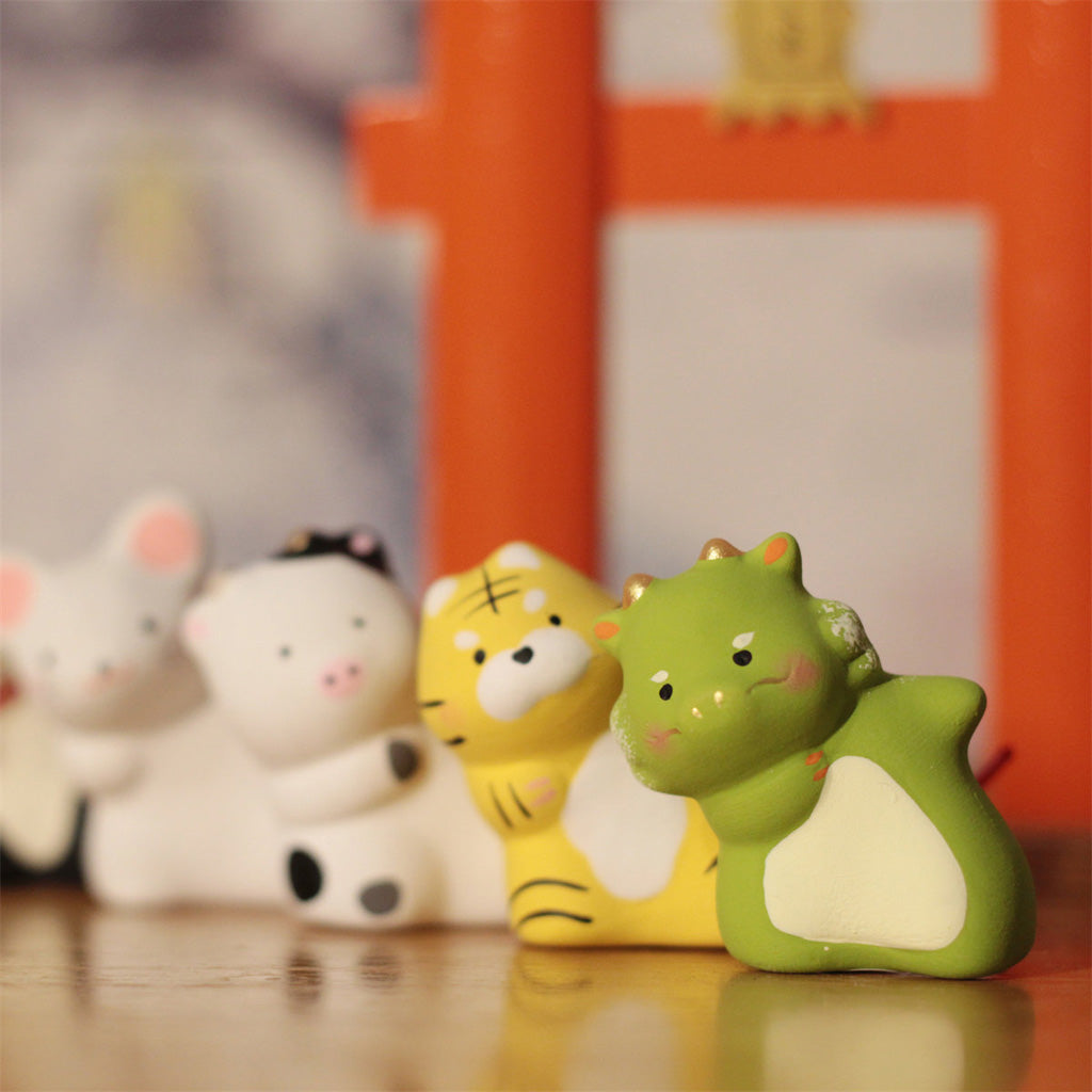 Cute Ceramic Animal Figurines – Symbol of Friendship & Joy | Zen Ara Grove