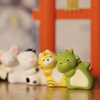 Cute Ceramic Animal Figurines – Symbol of Friendship & Joy | Zen Ara Grove