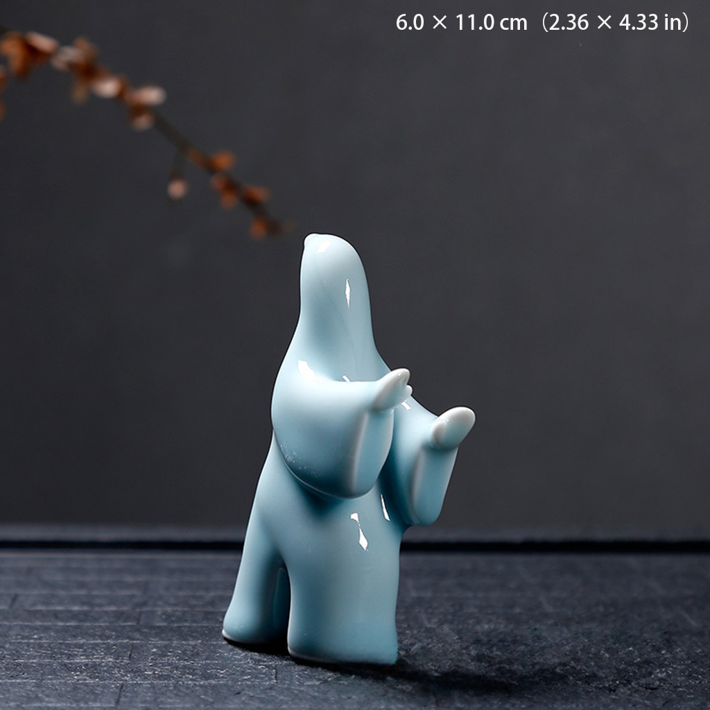 Tai Chi Celadon Figurine – Handcrafted Martial Arts Decor | Zen Ara Grove