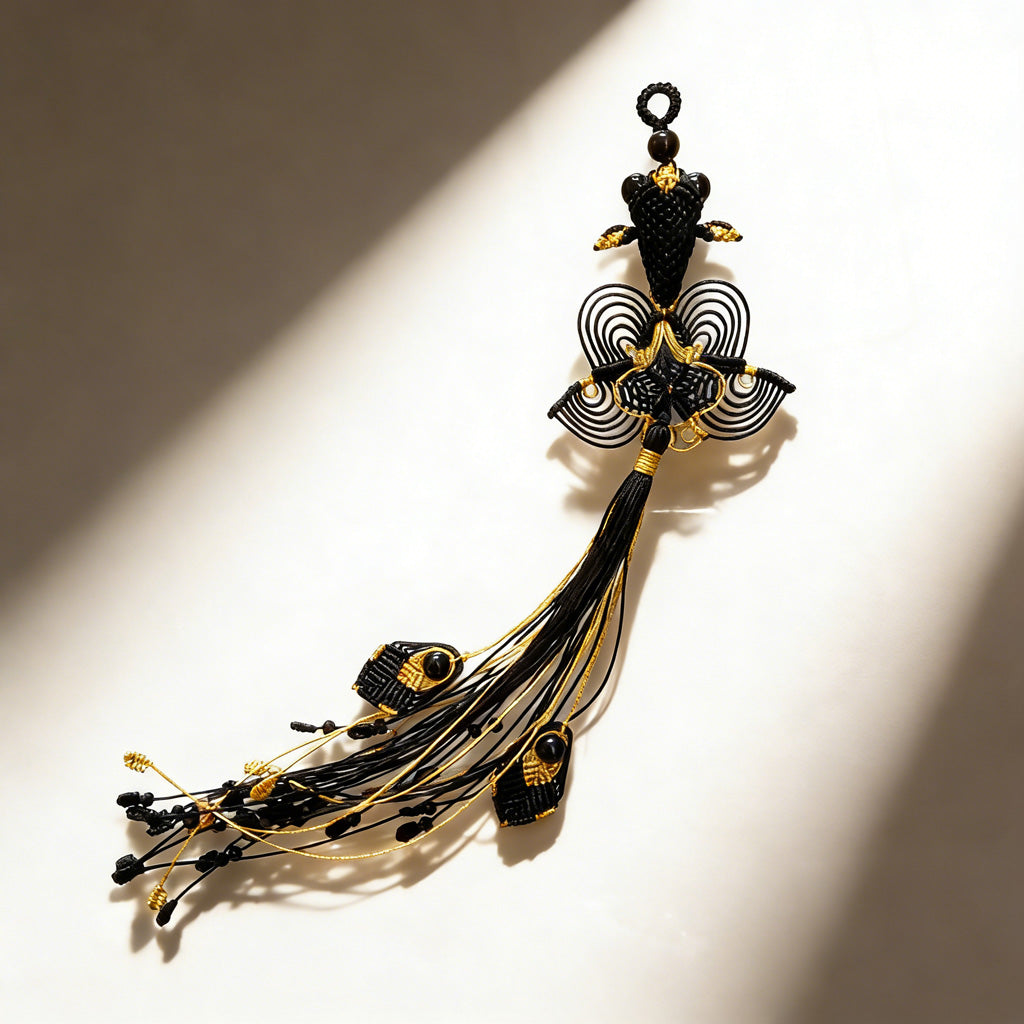 Handmade Chinese Knot Tassel – Koi Fish & Phoenix Tail Design to Sweep Away Worries | Zen Ara Grove