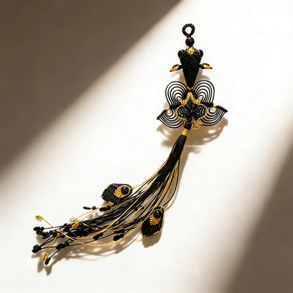 Handmade Chinese Knot Tassel – Koi Fish & Phoenix Tail Design to Sweep Away Worries | Zen Ara Grove