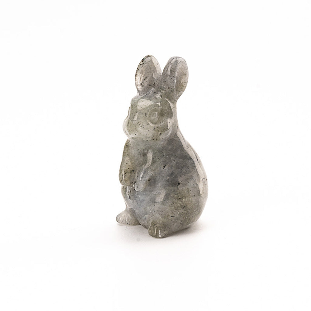Hand‑Carved Natural Crystal Bunny – Brings Calm Energy and Joy | Zen Ara Grove