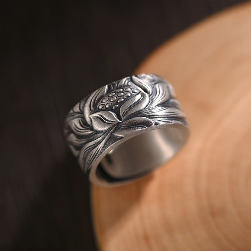 Zen Lotus Adjustable Ring – Calm & Balance | Zen Ara Grove