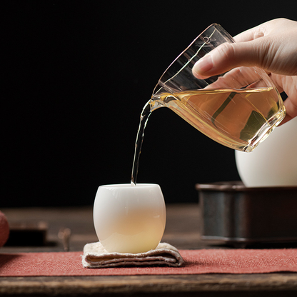 Handmade Ice Jade Egg-Shaped Porcelain Teacup – A Vessel for Clarity, Balance, and Joy | Zen Ara Grove