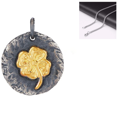 Handmade Thai Silver Clover Necklace for Luck and Blessing | Zen Ara Grove