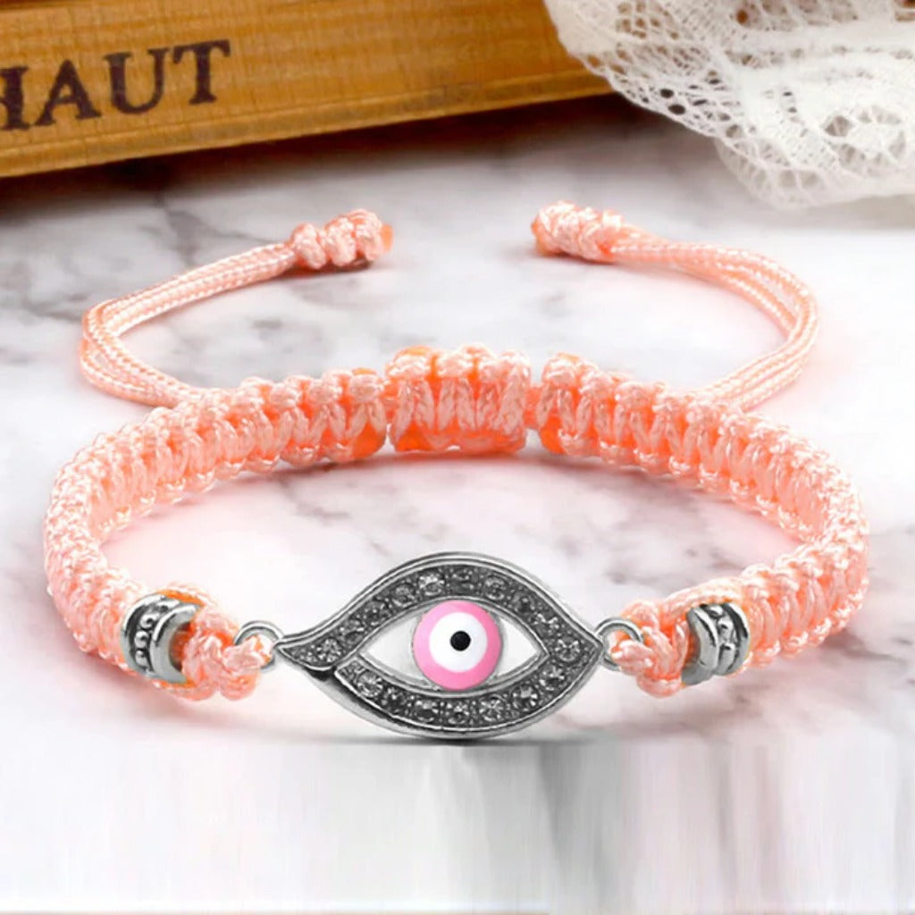 Adjustable Evil Eye Cord Bracelet – Ward Off Negativity, Invite Good Fortune | Zen Ara Grove