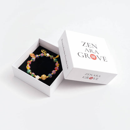 Feng Shui Cloisonné Prosperity Bracelet | Zen Ara Grove
