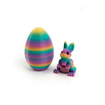 3D Printed Easter Bunny Egg Figurine – Symbol of Hope & Renewal | Zen Ara Grove