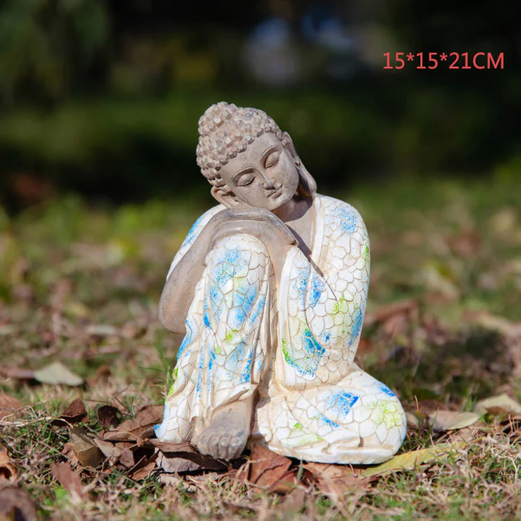 Buddha Stones Meditating Zen Buddha Serenity Resin Statue Figurine Home Decoration| Zen Ara Grove
