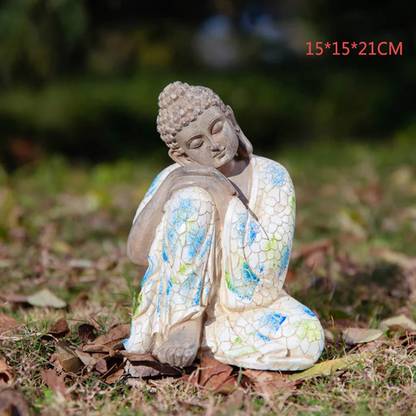 Buddha Stones Meditating Zen Buddha Serenity Resin Statue Figurine Home Decoration| Zen Ara Grove