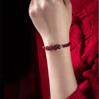 Handmade Pixiu Cinnabar Bracelet for Wealth Good Luck and Protection | Zen Ara Grove