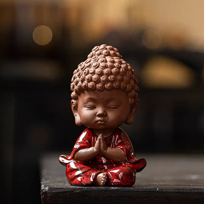 Handcrafted Porcelain Buddha Figurine – Serenity and Cultural Heritage | Zen Ara Grove