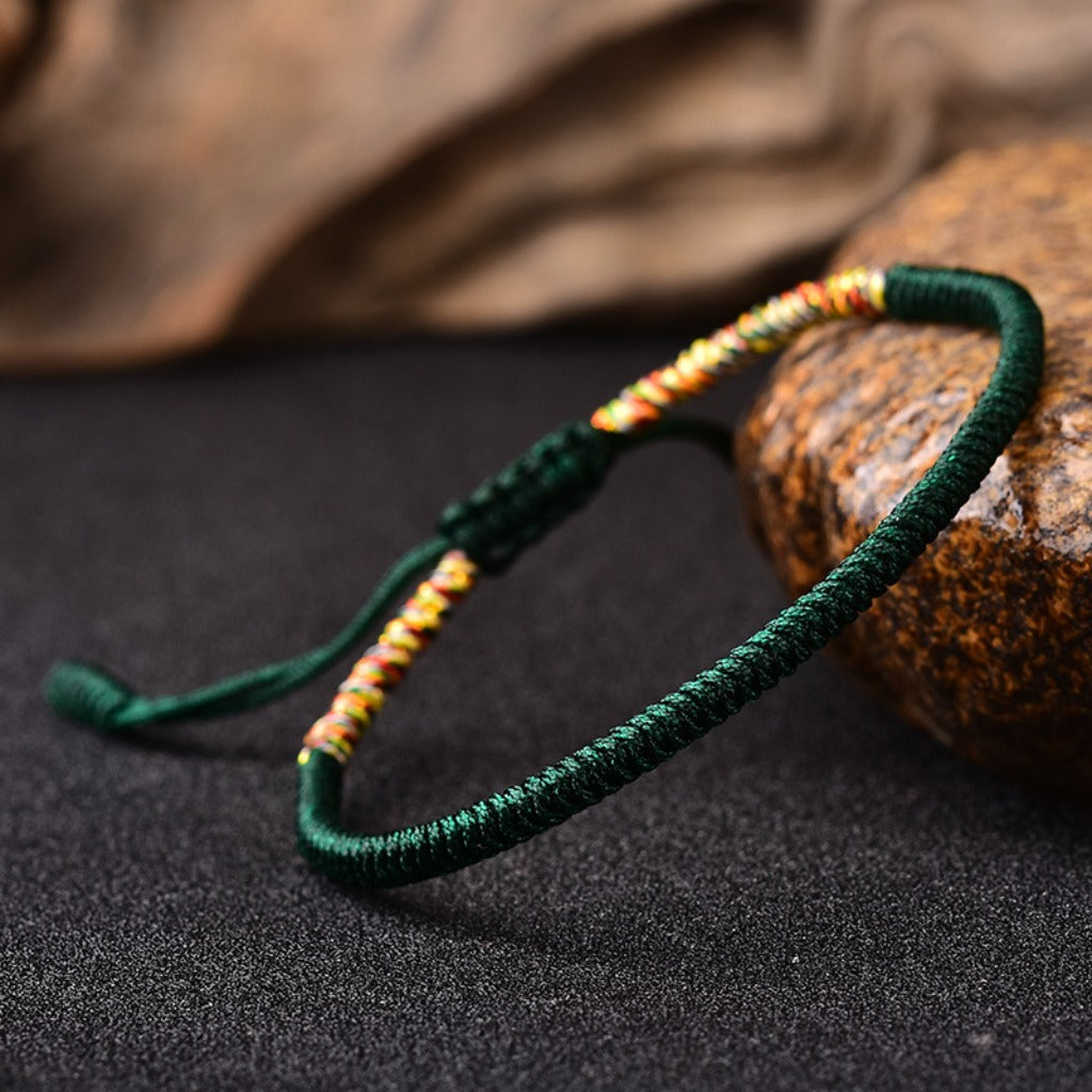 Handmade Multi-Color Diamond Knot Rope Bracelet – Colors Carrying Good Fortune | Zen Ara Grove