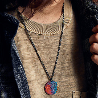 99 Silver Half Demon Half Buddha Pendant – Embrace Your Duality | Zen Ara Grove