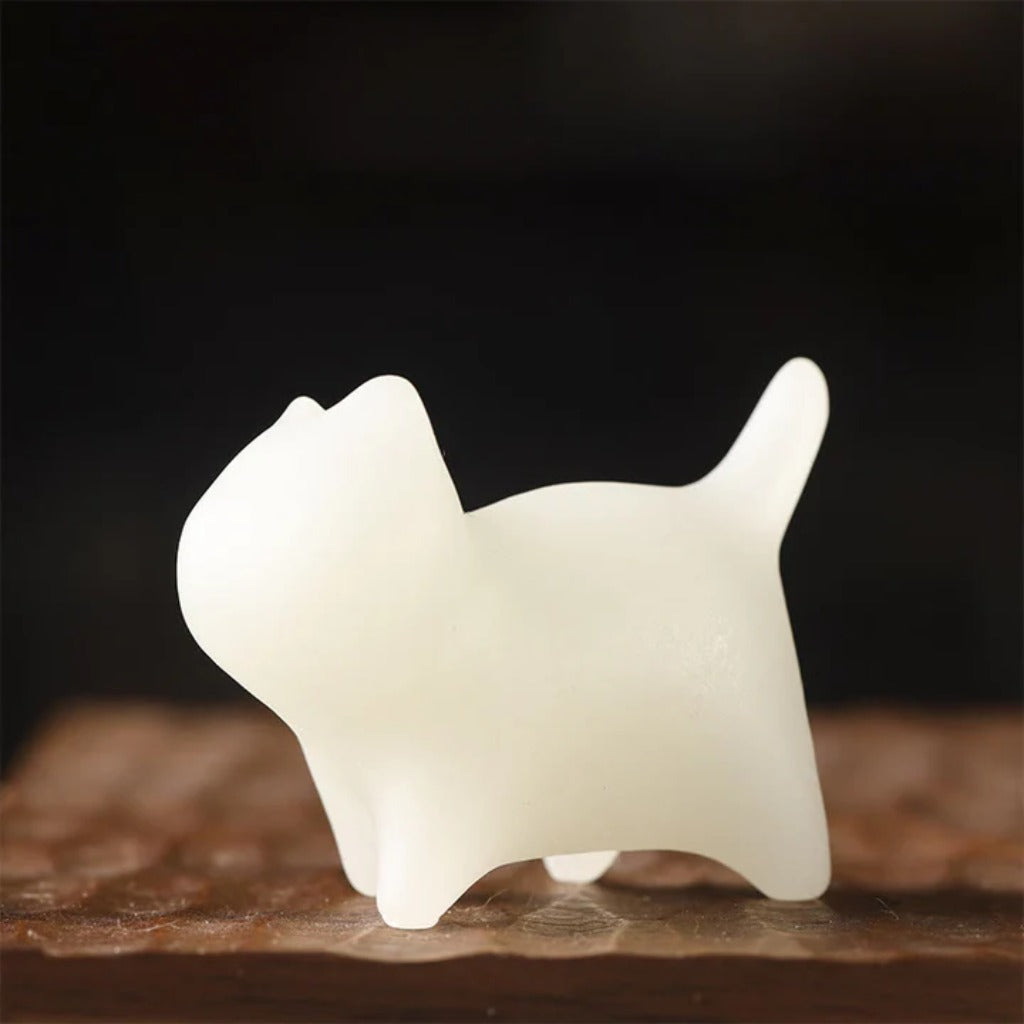 2Pcs Mini Cute Cat Glowstone Luminous Lucky Cat Energy Decoration | Zen Ara Grove