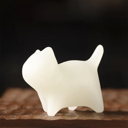 2Pcs Mini Cute Cat Glowstone Luminous Lucky Cat Energy Decoration | Zen Ara Grove