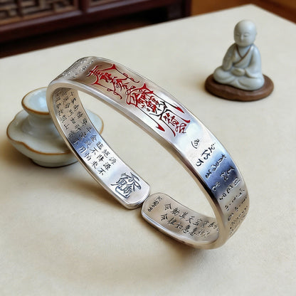 Chinese Taoist Titanium Steel Protection Bangle