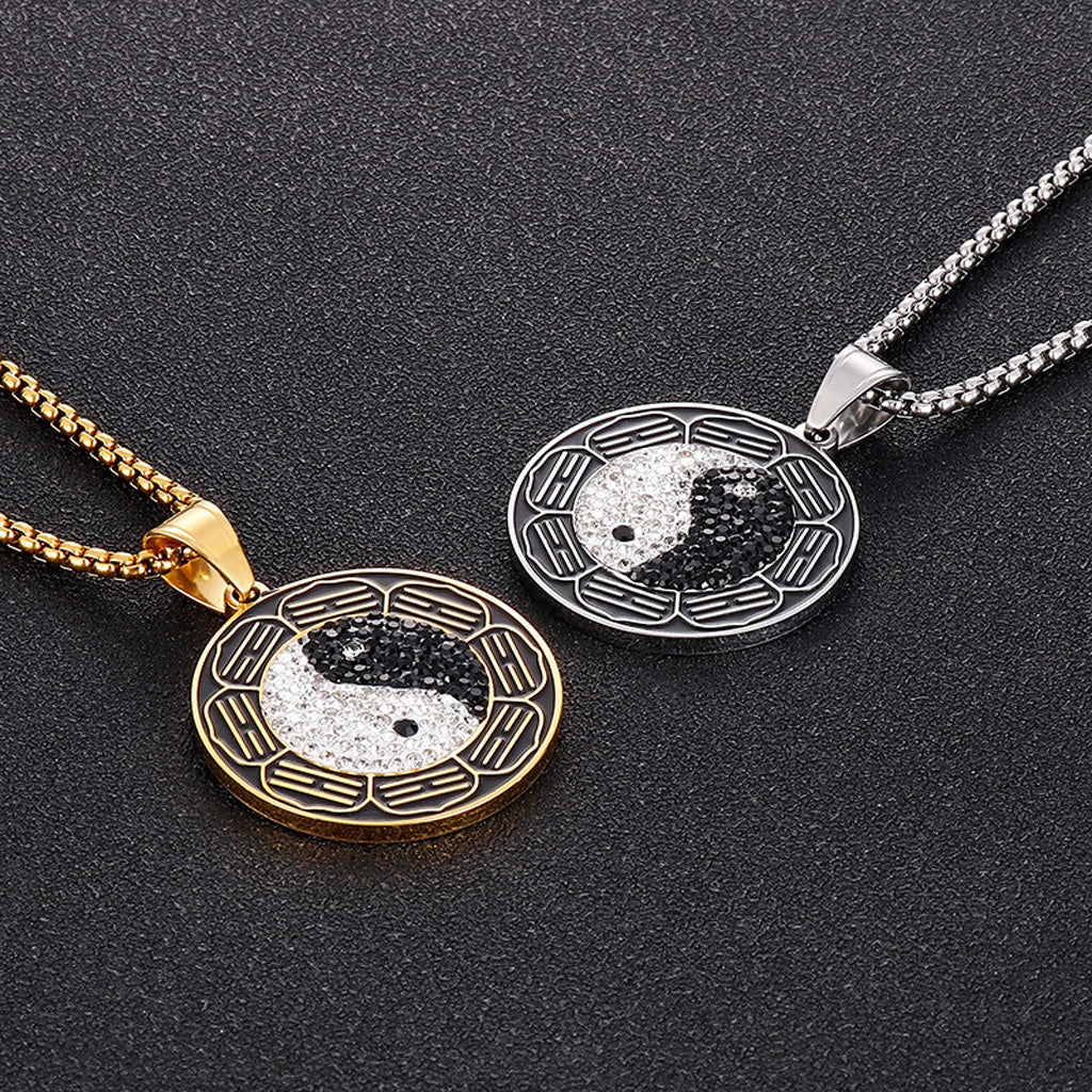 Taiji Bagua Yin-Yang Pendant Necklace – Energy & Protection | Zen Ara Grove