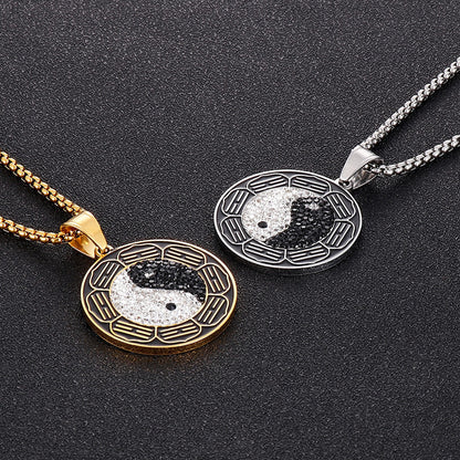 Taiji Bagua Yin-Yang Pendant Necklace – Energy & Protection | Zen Ara Grove