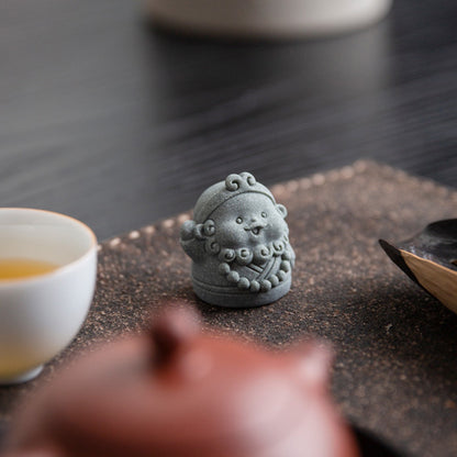 Blue Sandstone Monkey King Guardian Figurine – Journey Spirit Edition | Zen Ara Grove