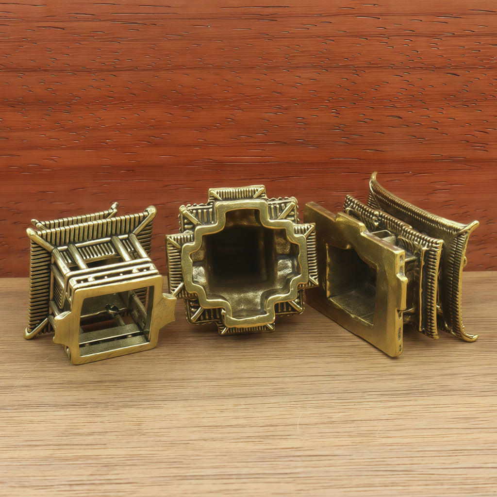 Limited Time Offer · Handcrafted Brass Miniature Pavilion Set – Symbol of Serenity and Wisdom | Zen Ara Grove