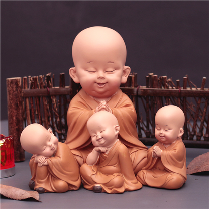 Cute Zen Monk Figurines| Zen Ara Grove