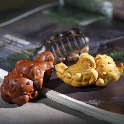 Hand-Carved Wooden Crocodile Figurine – Crafted Charm and Natural Warmth | Zen Ara Grove