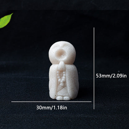 Quartz Buddha Figurine Set · Symbols of Guidance, Protection & Compassion | Zen Ara Grove