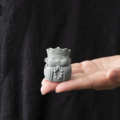 Blue Sandstone Monkey King Guardian Figurine – Journey Spirit Edition | Zen Ara Grove