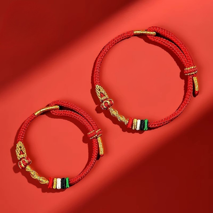 Handwoven Red Cord Bracelet – Symbol of Luck and Protection | Zen Ara Grove