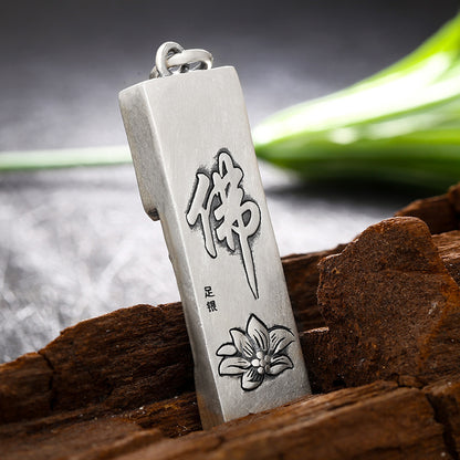 One-Side Buddha Amulet – Guardian Pendant of Inner Awakening | Zen Ara Grove