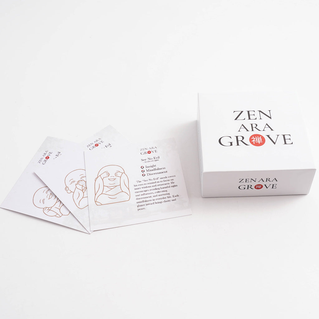 The Three Little Monks — Meaning Pose Card Set for Mindfulness & Inner Calm | Zen Ara Grove