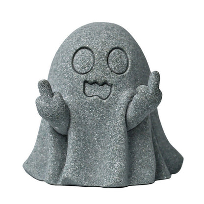 Zen Minimalist Ghost Figurine – Creative Art for Tranquil Spaces | Zen Ara Grove