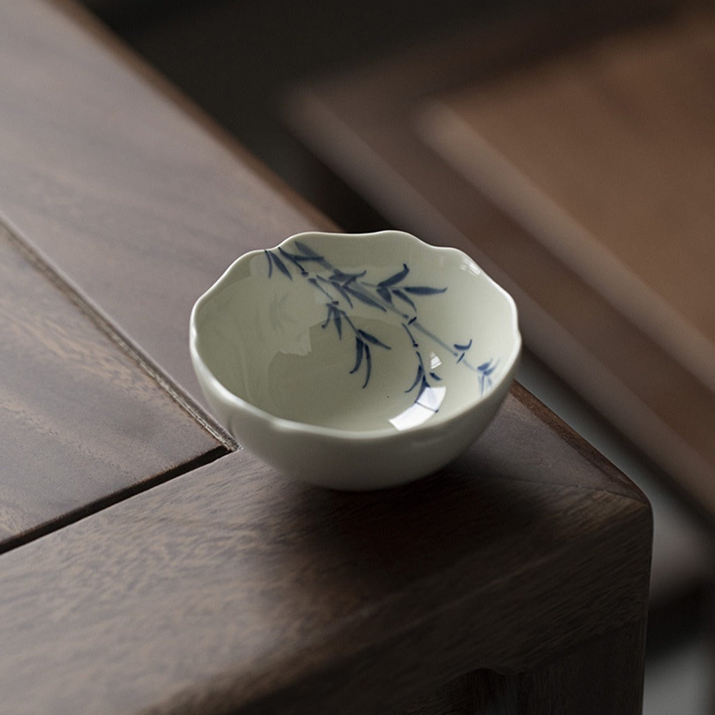 Elegant Zen Cup Featuring Four Gentle Plants | Zen Ara Grove