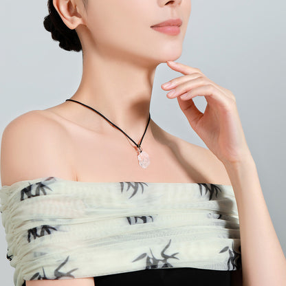 White Crystal Wealth Pi Yao Pendant – Blessing of Purity and Luck | Zen Ara Grove