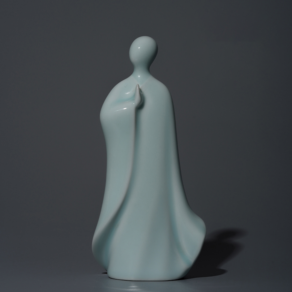 Handcrafted Ceramic Faceless Buddha Mudra Figurines – Embodying Zen Wisdom & Peace | Zen Ara Grove